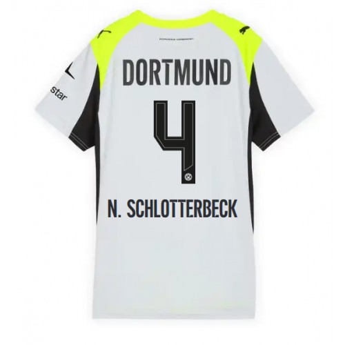 Borussia Dortmund Nico Schlotterbeck #4 Bortatröja Dam 2025-26 Kortärmad